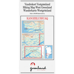 N° 8 – Kangerlussuaq – Groenland Ouest – Carte de randonnée - 1 :100 000