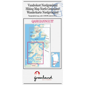 N° 17 - Qasigiannguit  – Groenland Nord – Carte de randonnée - 1 :100 000
