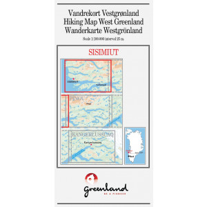 N° 10 - Sisimiut – Groenland Ouest – Carte de randonnée - 1 :100 000