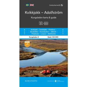 Carte & Guide Kungsleden n°4 : Kvikkjokk - Adolfström