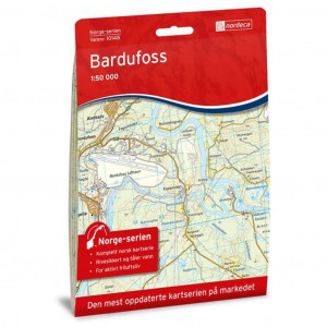 Carte de randonnée Bardufoss 1:50 000