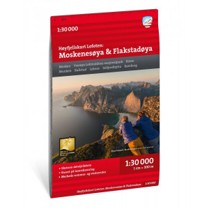 Carte du parc national du Sarek en Suède - Echelle 1:50 000