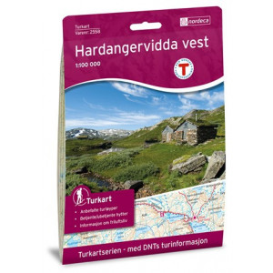Hardangervidda Vest 1:100 000