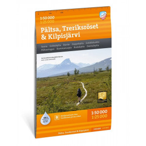 Carte Kilpisjärvi, Saana & Halti 1:50 000/1:25 000