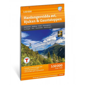 Carte du parc national du Sarek en Suède - Echelle 1:50 000