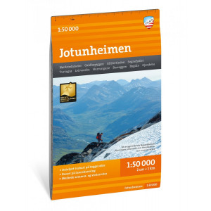 Carte du parc national du Sarek en Suède - Echelle 1:50 000