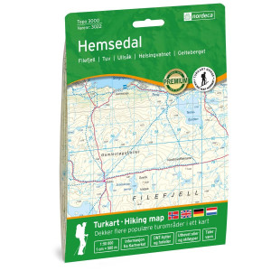Carte de randonnée Norvège Hemsedal - 1:50000