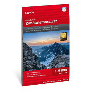 Carte du parc national du Sarek en Suède - Echelle 1:50 000