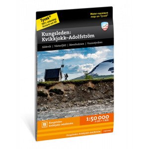 Cartes de randonnée Friluftsatlas Kungsleden 1:50.000 - Calazo