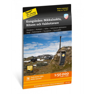 Cartes de randonnée Friluftsatlas Kungsleden 1:50.000 - Calazo