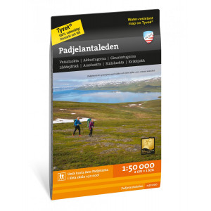 Carte du parc national du Sarek en Suède - Echelle 1:50 000