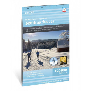 Carte ski de fond Løypekart Nordmarka Sud 1:20 000 – Calazo