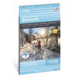 Carte ski de fond Østmarka Oslo 1:20 000 – Calazo