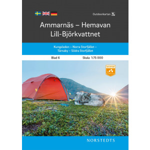 Ammarnäs-Hemavan-Lill-Björkvattnet 1:75 000