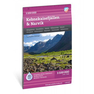 Carte Calazo Kebnekaisefjällen & Narvik 1:100 000
