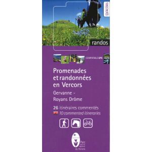 Carto-guide Promenades et Randonnées en Vercors Gervanne - Royans Drôme