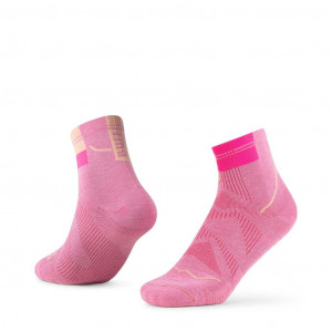 Buff CoolNet Quarter Socks - Rose - Pink