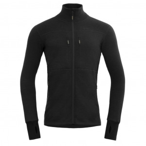 Devold Egga Grid Merino Jacket Man-Caviar