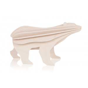 Ours Polaire en bois Lovi Polar Bear