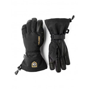 Gants chauds, imperméables et résistants Hestra Army Leather Gore-Tex Gloves-Noir