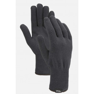 Gants chauds et légers en Thermolite® Rab Stretch Knit Gloves-Noir