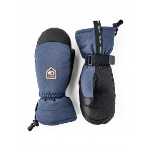 Moufles en cuir chaudes et imperméables Hestra CZone Mountain Mitt-Bleu Marine/Navy