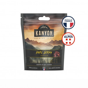 Snacks de viandes séchées hyper protéinés Kanyon Jerky Porc Trappeur - 50 g