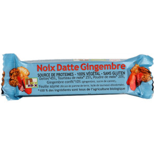 Noix et Noix Barre aux Noix Datte Gingembre Bio