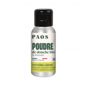 Paos poudre de douche certifié Bio - verveine citron