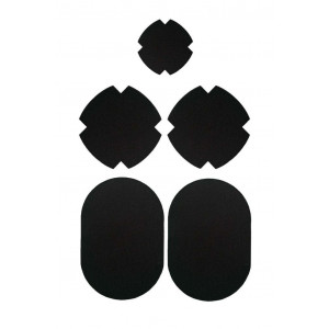 Patchs réparation tout textile FabPatch Stretch Yönmusta-Noir