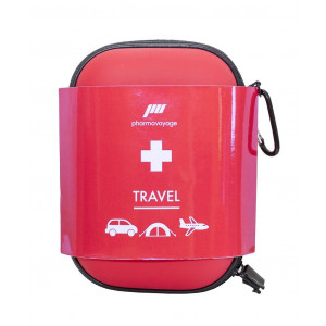 Kit de secours compacte avec coque semi-rigide Pharmavoyage Trousse de Secours Travel