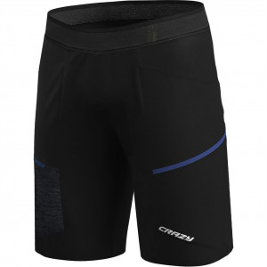 Short de randonnée léger et repisrant Crazy Short Traverse Man - Black