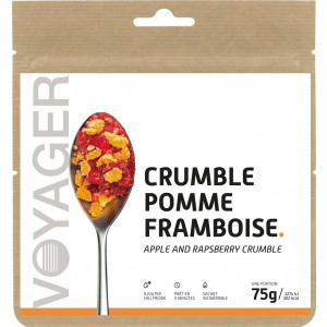 Crumble pomme framboise - Voyager