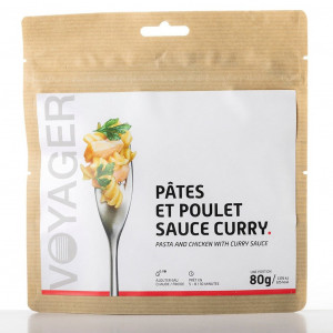 Pâtes et poulet épicé - Voyager