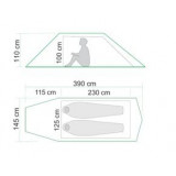 Dimensions - Barents Outdoor Børgefjell 2 Ultralight