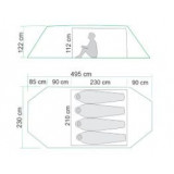 Dimensions - Tente Barents Outdoor Dindalen 4 Ultralight