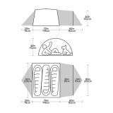 Dimensions Big Agnes Blacktail Hotel 3 Bikepack