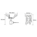 Dimensions réchaud à Gaz BRS 3000T