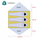 Dimensions Sierra Designs Clearwing 3000-3