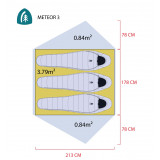 Dimensions Sierra Designs Meteor 3000-3