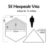 Dimensions Luxe Outdoor Sil Hexpeak V4a