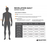 Dimensions Enlightened Equipment Revelation Sleeping Quilt 30°F/-1°C