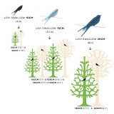 Dimensions Hirondelle en bois Lovi Swallow