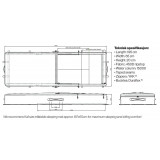 Dimensions Fjellpulken Sleeper 200 SF with Seat Fonction