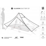 Dimensions Liteway Illusion Duo Tent