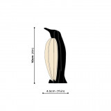 Dimensions Manchot en bois Lovi Penguin