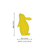 Dimensions Lapin en bois décoratif en bois de bouleau