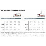 Dimensions Crampons Kahtoola Microspikes 
