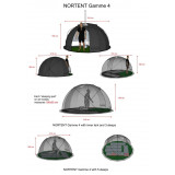 Dimensions Nortent Gamme 4 Tent