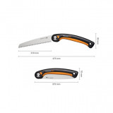 Dimensions Fiskars Scie pliable Plus SW69 – 21 cm